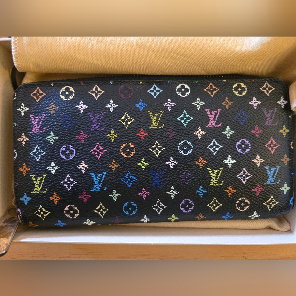 Louis Vuitton Multicolor Zippy Monogram Wallet